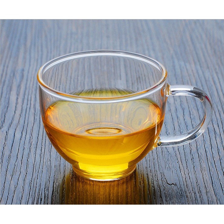 Ly trà thủy tinh có tay cầm size 120ml L002